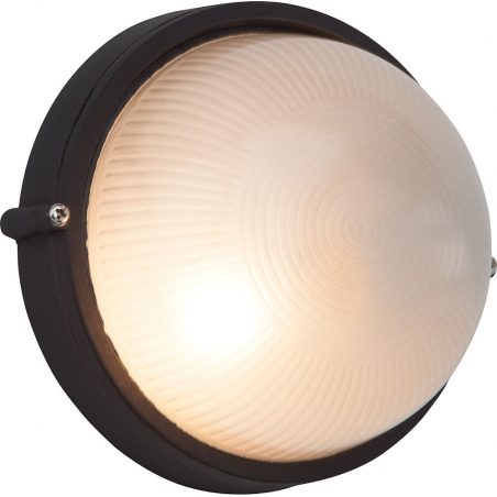 Silvester 18 black round outdoor wall lamp Brilliant