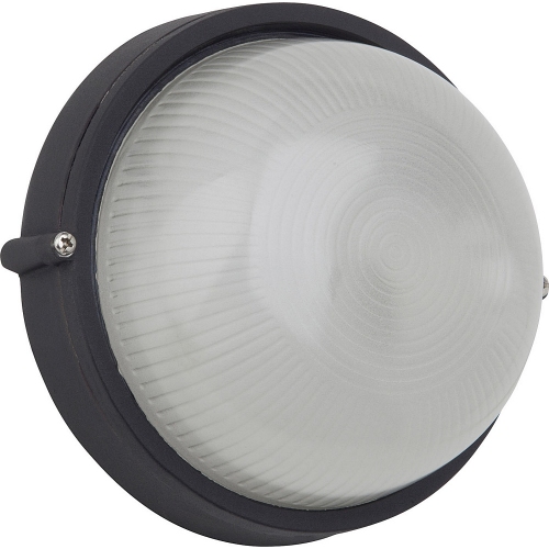 Silvester 18 black round outdoor wall lamp Brilliant