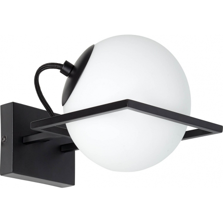 Patsy white&amp;black glass ball wall lamp Brilliant