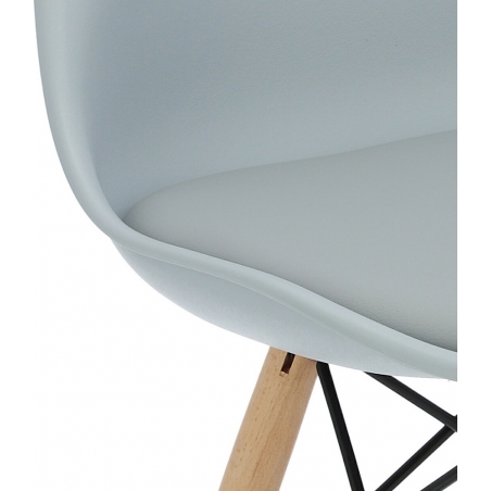 Norden DSW grey scandinavian cushion chair Intesi