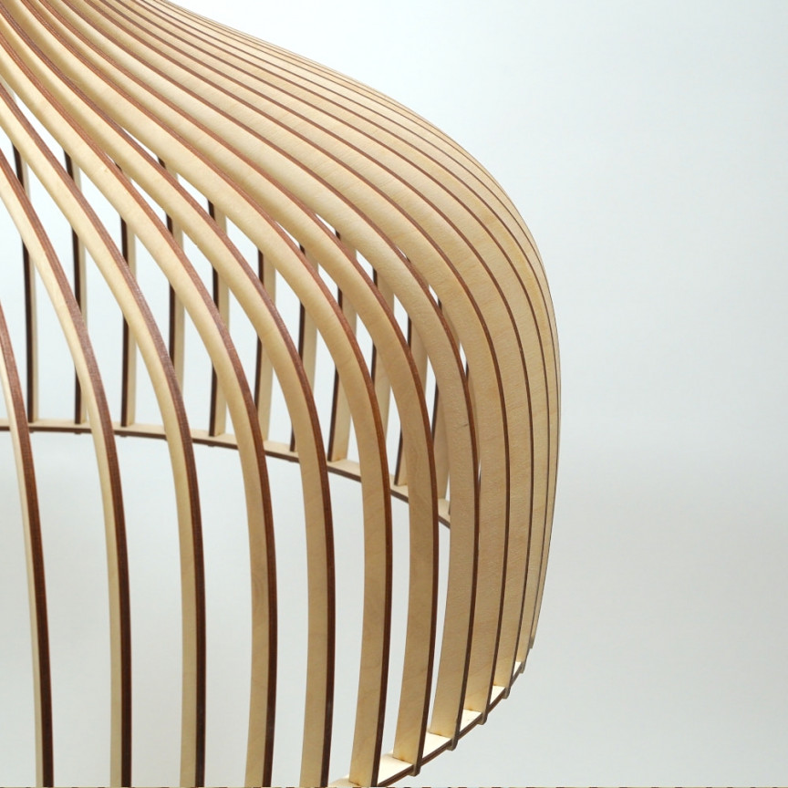 Goblet 55 plywood pendant lamp PLYstudio