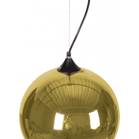 Stylowa Lampa wisząca szklana kula MBG 30 złota do salonu, kuchni i sypialni.