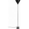 Designerska Lampa podłogowa geometryczna Konko Floor Jet Black LoftLight do salonu i sypialni.