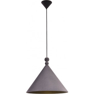 Stylowa Lampa wisząca geometryczna Konko Velvet 30 antracytowa LoftLight do sypialni, kuchni i salonu.