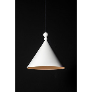 Lampa wisząca stożek Konko 60cm biała LoftLight