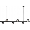 Bot 161 black linear pendant lamp with 6 lights Aldex