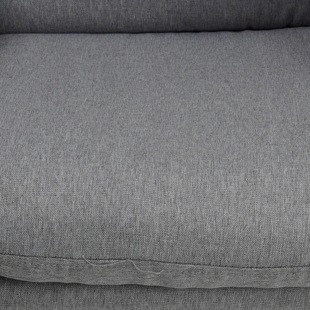 Soft grey&amp;black upholstered armchair Halmar