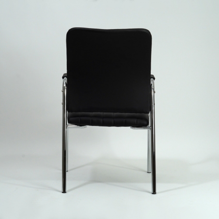 Stylowe Krzesło tapicerowane Vigor Czarne Halmar do komputera.
