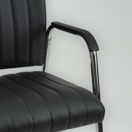 Vigor black eco-leather office chair Halmar