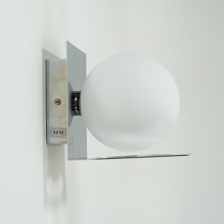 Zenit chrome glass bathroom wall lamp Markslojd