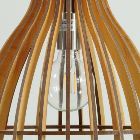 Bounde 35 birch wooden pendant lamp Lucide