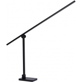 Stylowa Lampa biurkowa minimalistyczna Agena LED czarna Lucide do pracowni i na biurko.