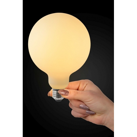 Żarówka dekoracyjna ściemnialna Bulb 12 LED E27 5W 2700K biały opal Lucide