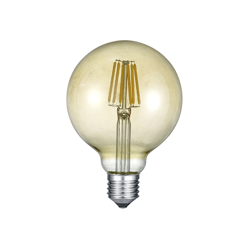 Globe E27 LED 6W transparent decorative bulb Trio