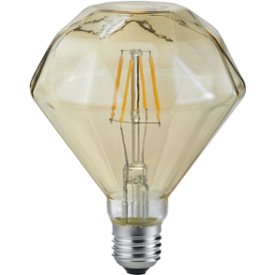 Diamond E27 LED 4W transparent decorative bulb Trio