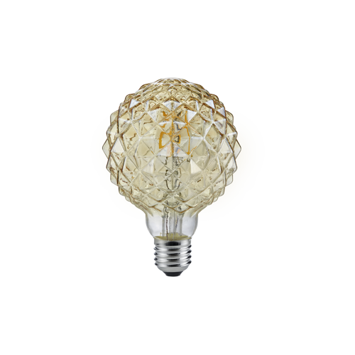 Globe E27 LED 4W transparent decorative bulb Trio