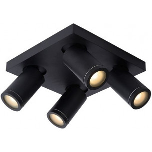 Taylor IV LED black bathroom ceiling spotlight Lucide