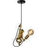 Chimp brass&amp;black decorative pendant lamp Lucide