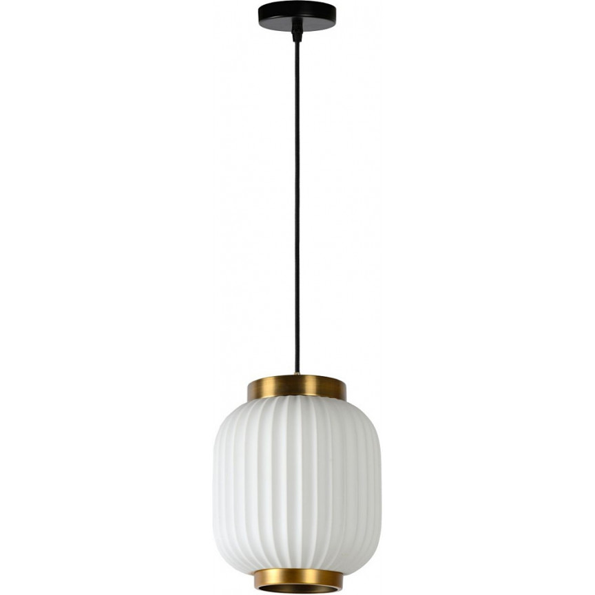 Gosse 19 white porcelain pendant lamp Lucide