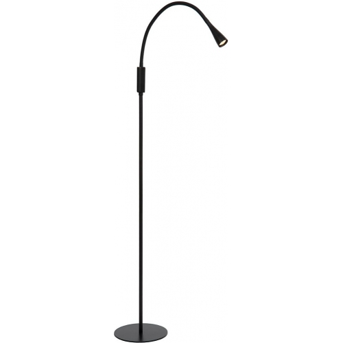 vleugel Prik Anoniem Stylish Zozy LED black minimalistic floor lamp Lucide