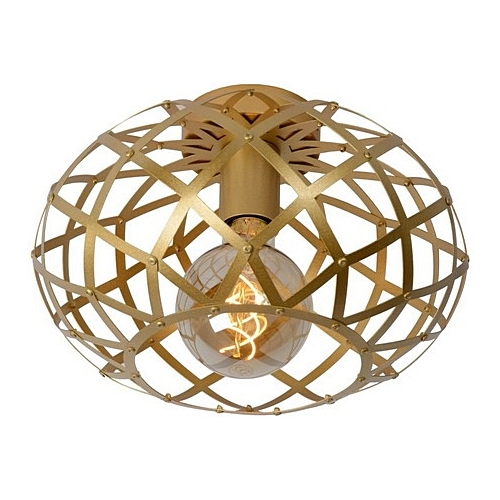 Wolfram 30 gold glamour wire ceiling lamp Lucide