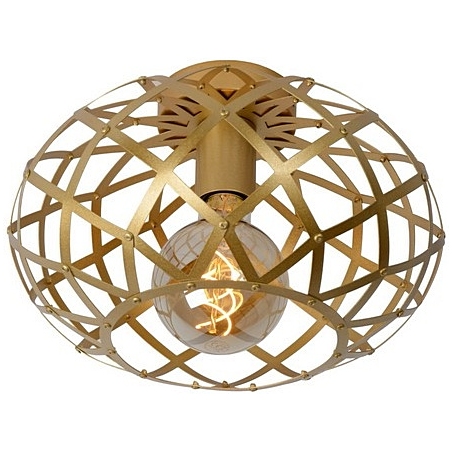 Wolfram 30 gold glamour wire ceiling lamp Lucide