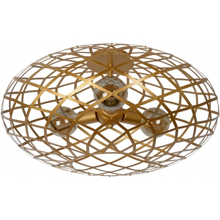 Wolfram 65 gold glamour wire ceiling lamp Lucide