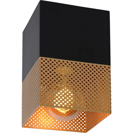 Renate 10 black&amp;brass mesh ceiling lamp Lucide
