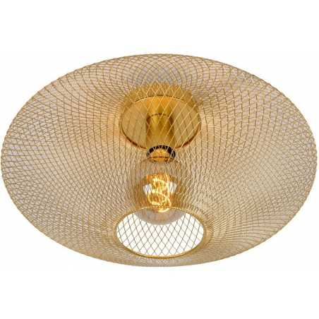 Mesh Geo 45 brass glamour mesh ceiling lamp Lucide