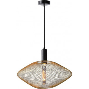 Mesh 45 brass geometric mesh pendant lamp Lucide