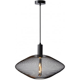 Mesh 45 black geometric mesh pendant lamp Lucide