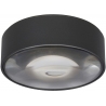 Rayen LED black round outdoor ceiling light Lucide