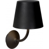 Justin LED black outdoor wall lamp Lucide
