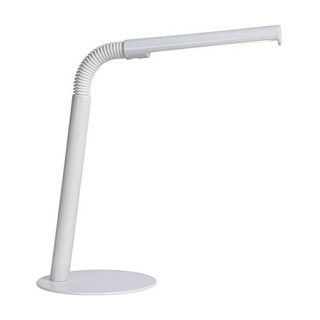 Stylowa Lampa biurkowa minimalistyczna Gilly LED biała Lucide do pracowni i na biurko.