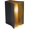 Dekoracyjna Lampa stołowa dekoracyjna "książka" Livert czarno-złota Lucide do salonu, przedpokoju lub sypialni.