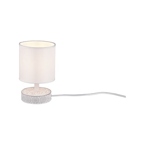 Marie white oriental table lamp with shade Trio