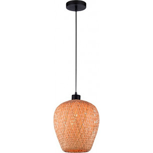 Stylowa Lampa rattanowa wisząca boho Tella 23 do kuchni, jadalni i salonu.