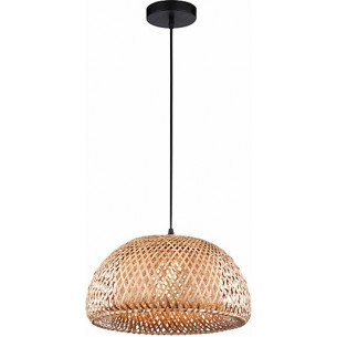 Stylowa Lampa rattanowa wisząca boho Tella 39 do kuchni, jadalni i salonu.