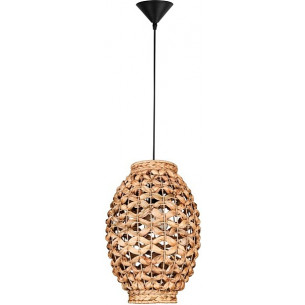 Stylowa Lampa rattanowa wisząca boho Denpasar 24 do kuchni, jadalni i salonu.