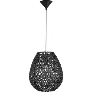 Lombok 30 black boho rattan pendant lamp