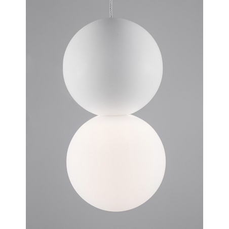 Noon 10 white concrete balls pendant lamp