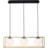 Stella III brass&amp;white glamour glass balls pendant lamp