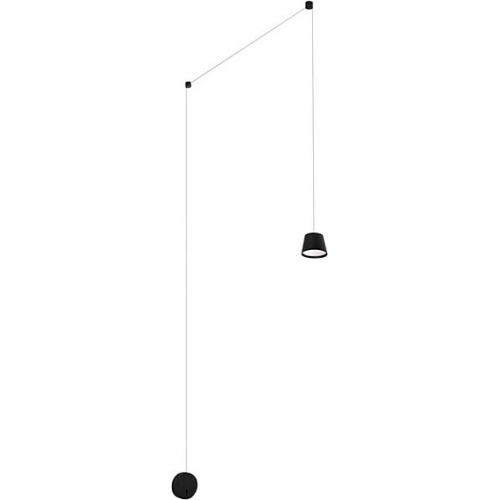 Demeo LED black designer hanging wall lamp