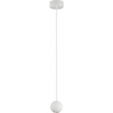 Stylowa Lampa wisząca kula Besar LED biała do kuchni