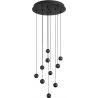 Besar LED black minimalistic balls pendant lamp