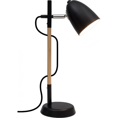 Nina black&amp;woodscandinavian desk lamp