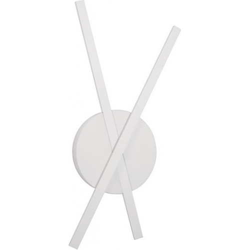 Elegancki Kinkiet podwójny minimalistyczny Tip LED biały mat do salonu
