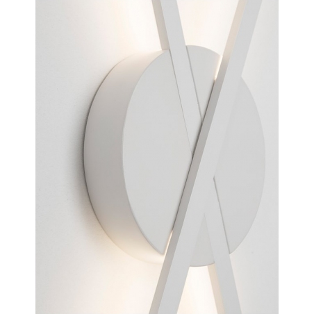 Elegancki Kinkiet podwójny minimalistyczny Tip LED biały mat do salonu