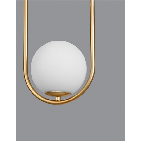 Elegance 20 white&amp;gold glamour glass ball pendant lamp