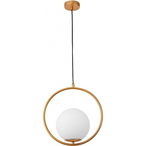 Elegance 35 white&amp;gold glamour glass ball pendant lamp